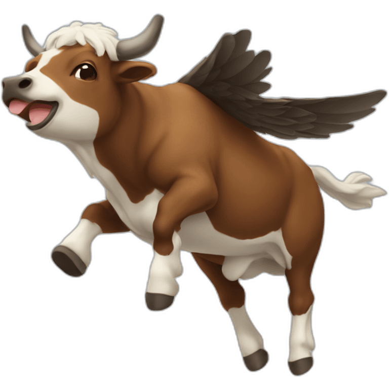 Vaca volando emoji