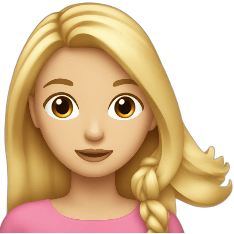 Une fille chatain et une blonde emoji