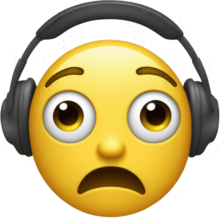 Crying emoticons with headsets emoji