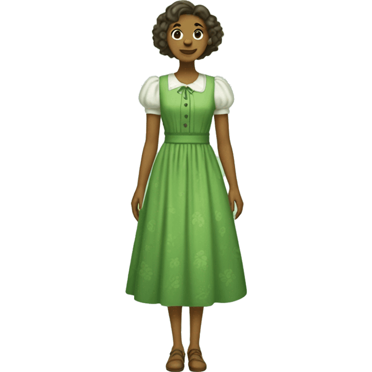 Green Cottagecore dress emoji