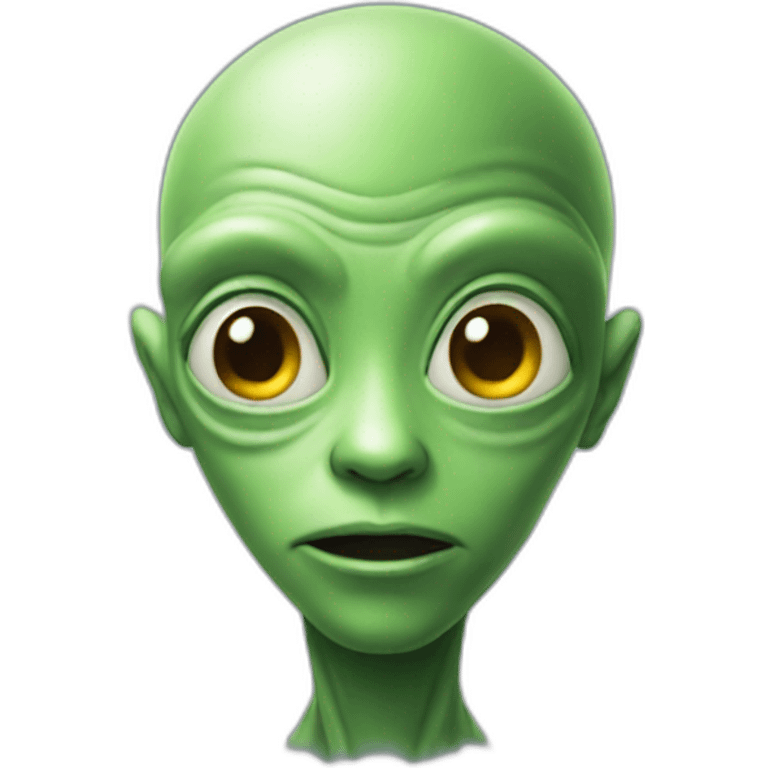 An alien emoji