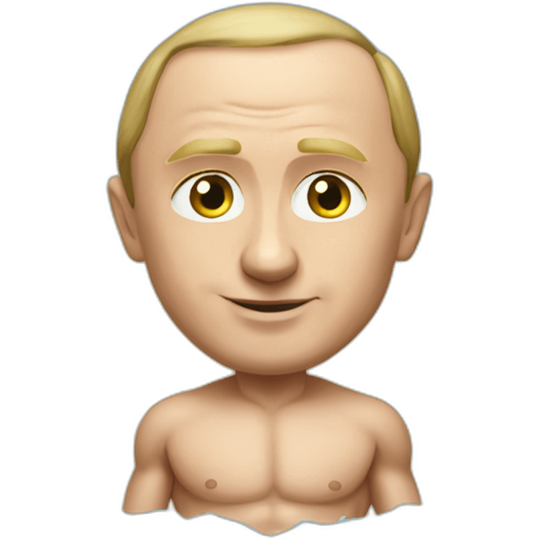 vladimir putin in a speedo emoji