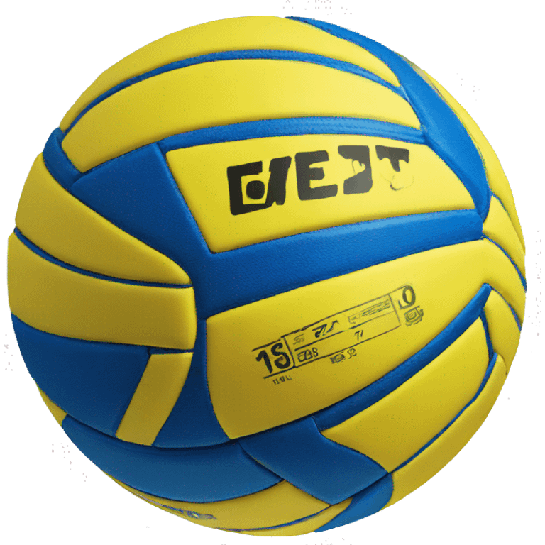 Yellow and blue volleyball v300w emoji