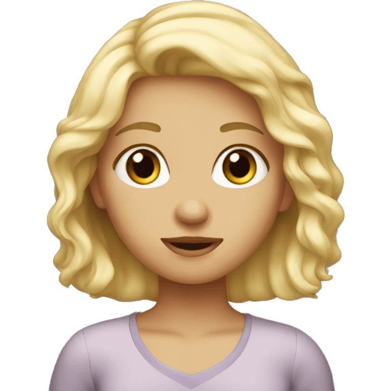 Blond girl emoji