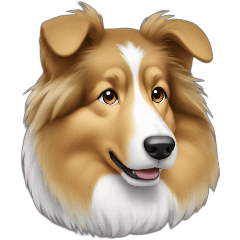 female sable rough collie emoji