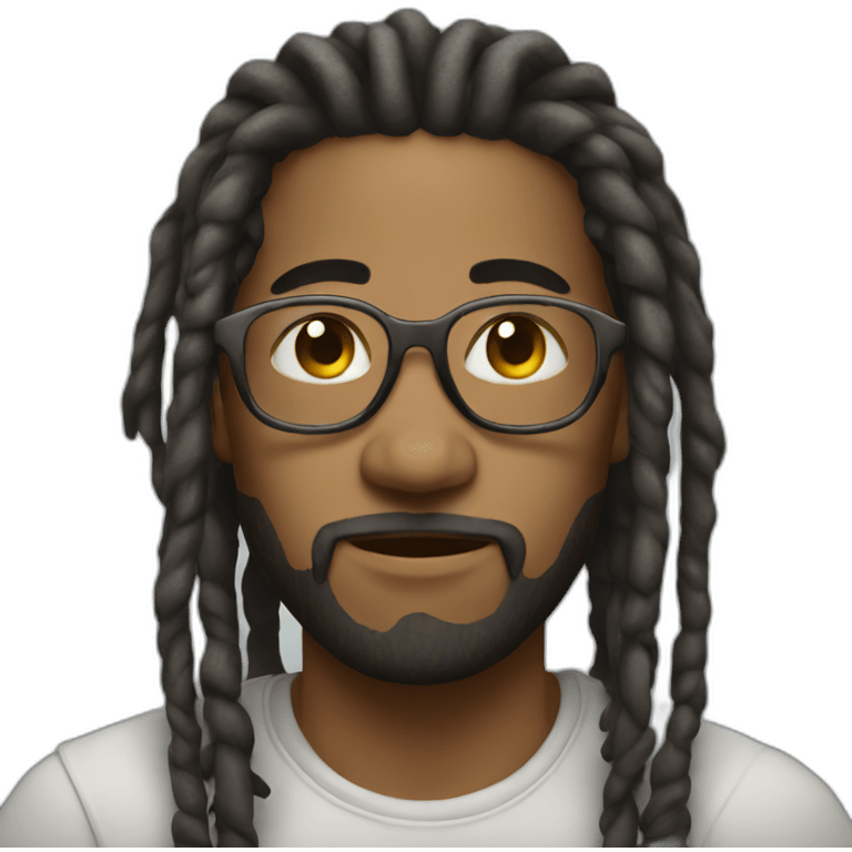 cool dude with dreadlocks emoji