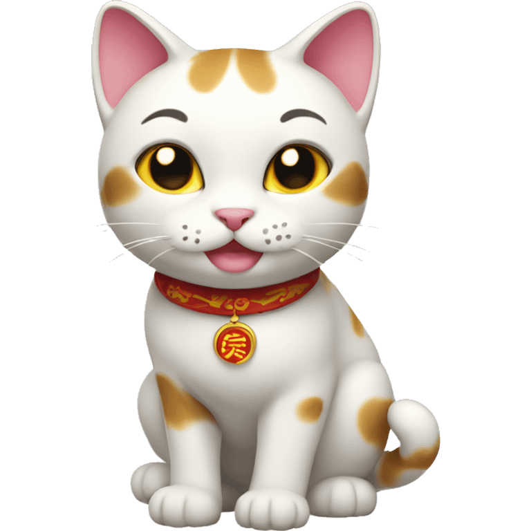 lucky cat  emoji