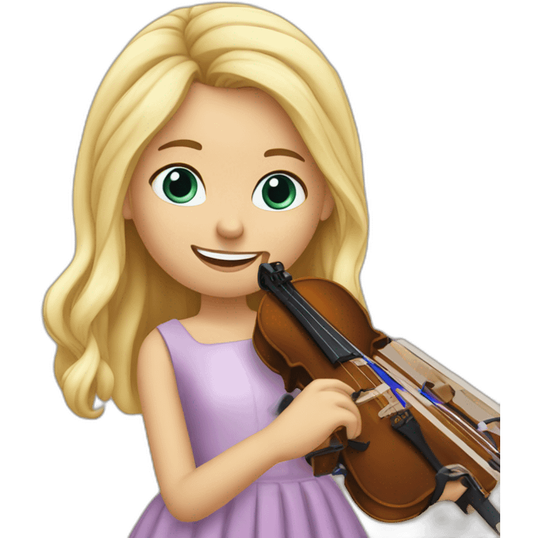 Fille qui joue du Violon emoji