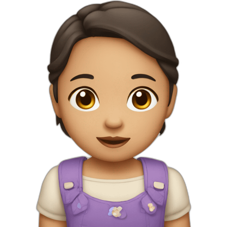 Cute Filipina Toddler emoji