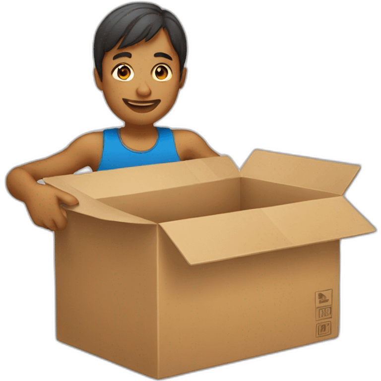 handling a box emoji