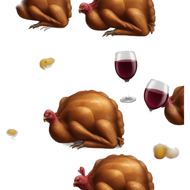 Turkey with Wine emoji