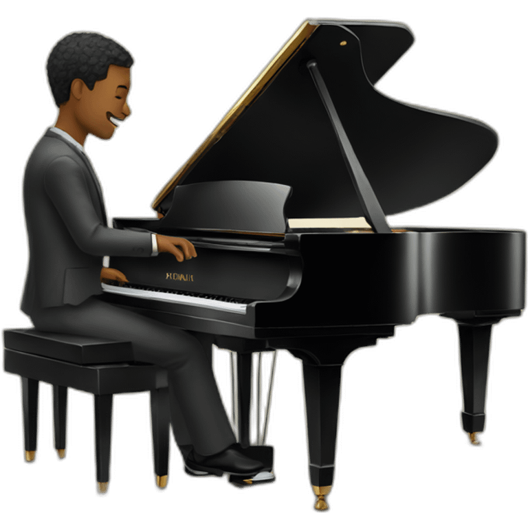 man playing grand piano emoji