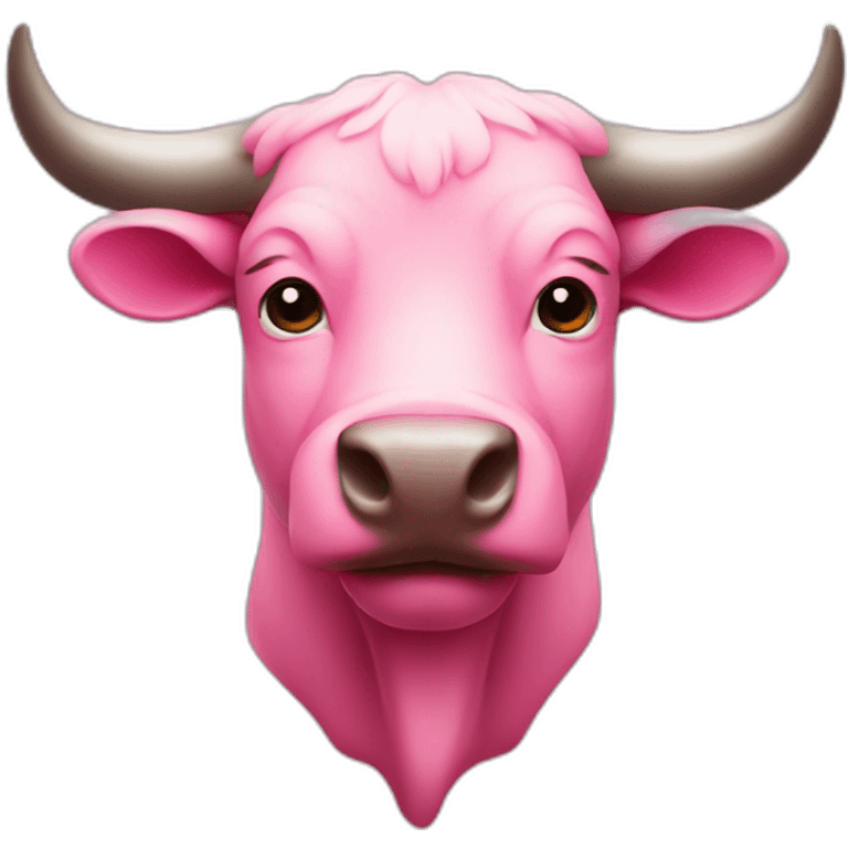 Bull pink emoji