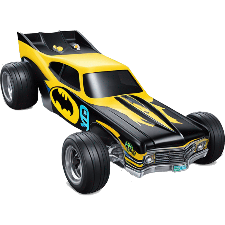 Radio Controlled 69 Nova Batman’s favorite, shaped like a top fuel Dragster with exposed suspension  emoji