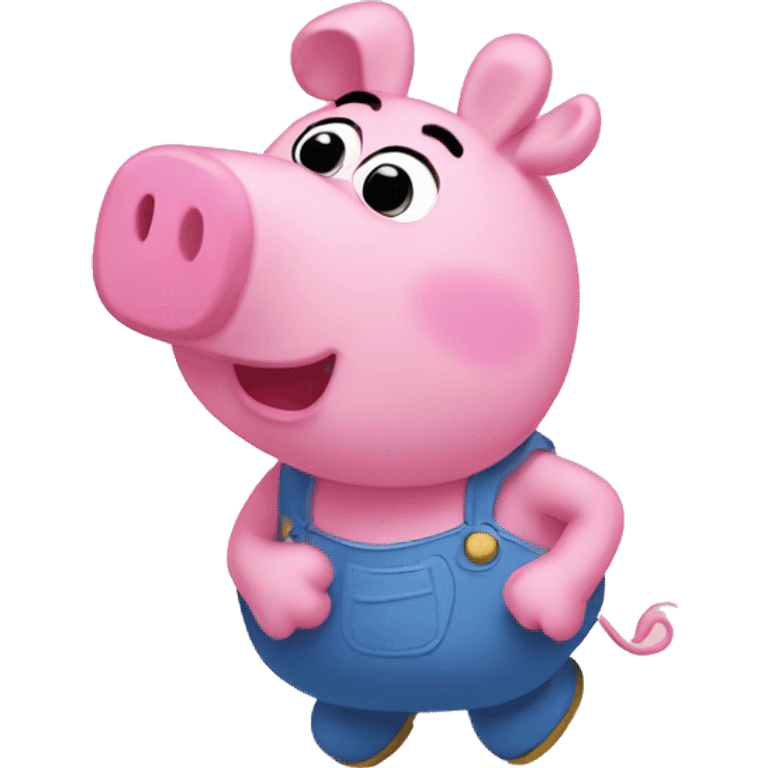 Pepa pig qui boit emoji