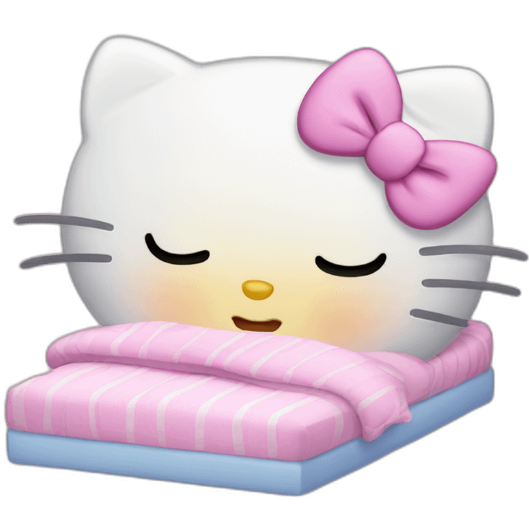 Hello kitty sleeps emoji