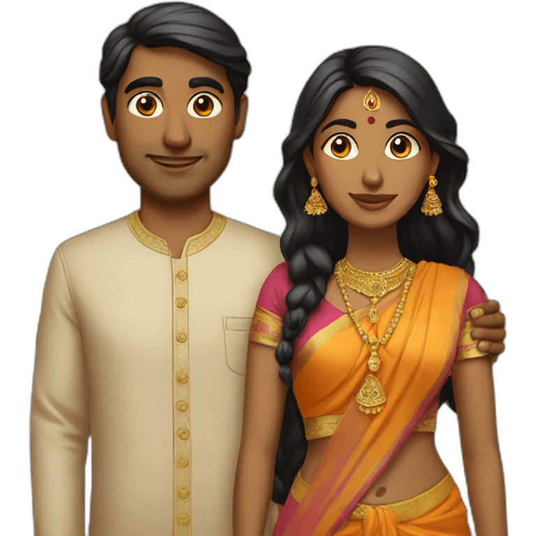 indian couple emoji