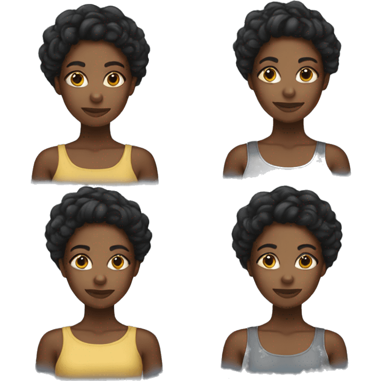 beautiful black girl emoji