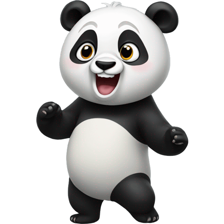 panda excited emoji