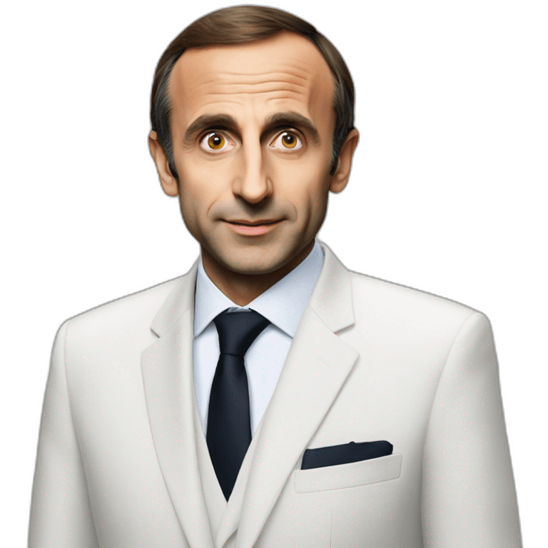 Macron embrasse zemmour emoji