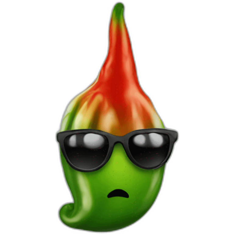 Chilli pepper eat black cat emoji