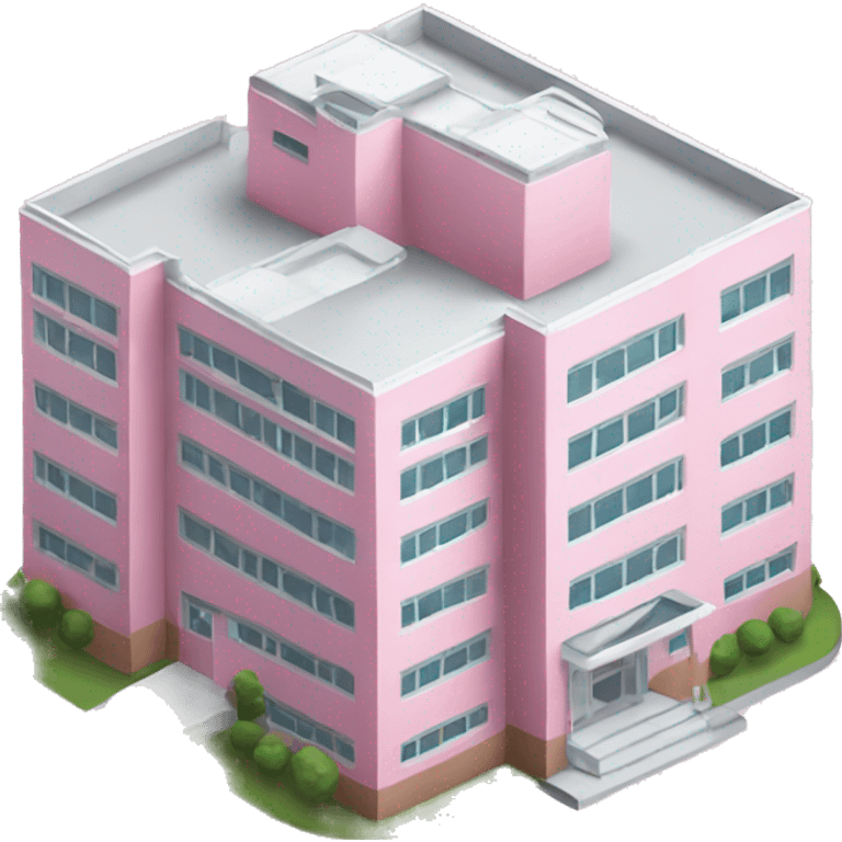 pink hospital emoji