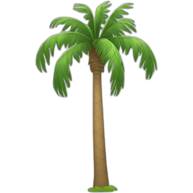 Tall palm with human face emoji