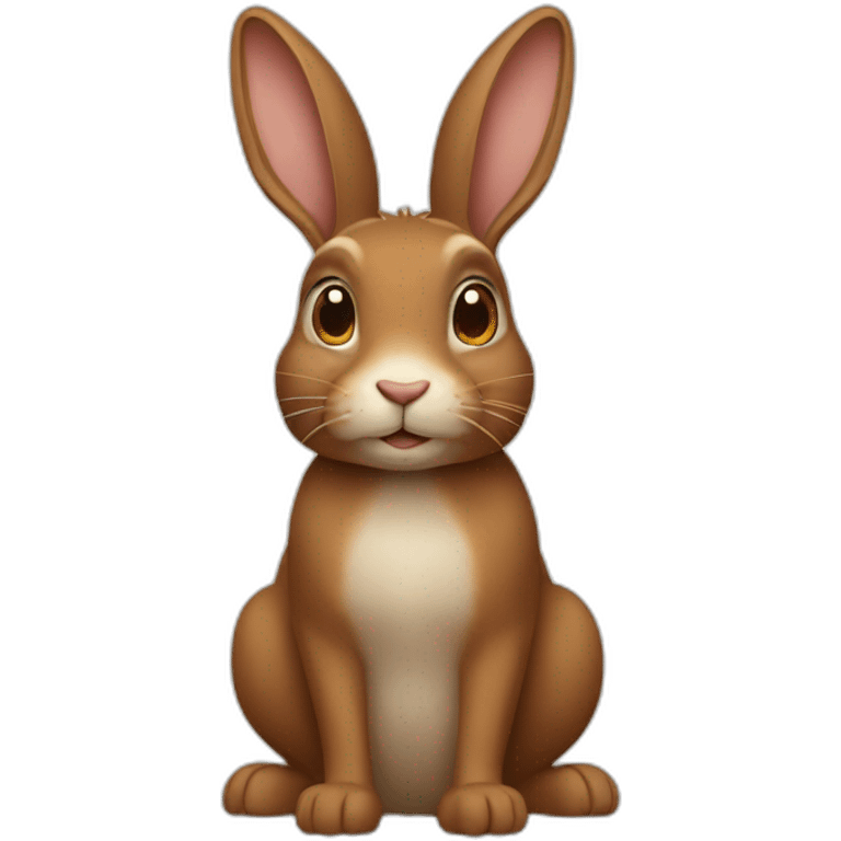 brown rabbit emoji