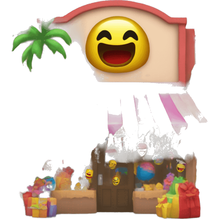 Piñata store with big piñata on top emoji