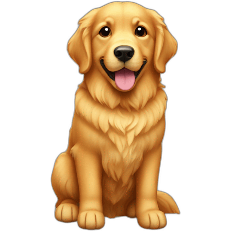 golden retriever cookie emoji