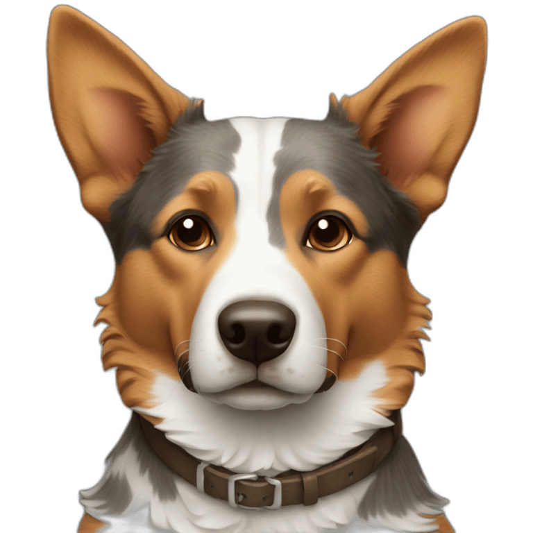 cattle dog brown emoji