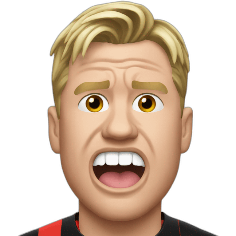 Eddie Howe biting nails emoji