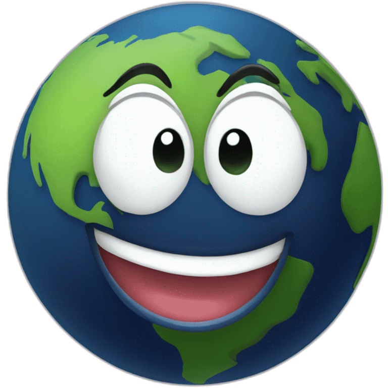 smiling planet earth emoji