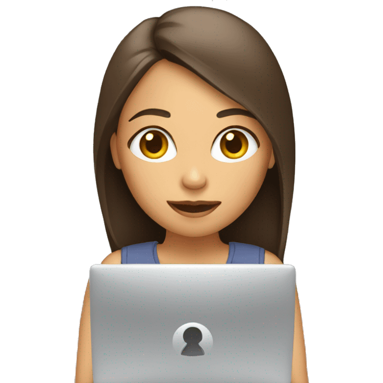 girl at the computer emoji