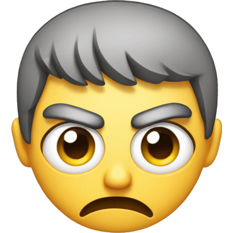 emoji with angry eyebrows also with eyelashes emoji