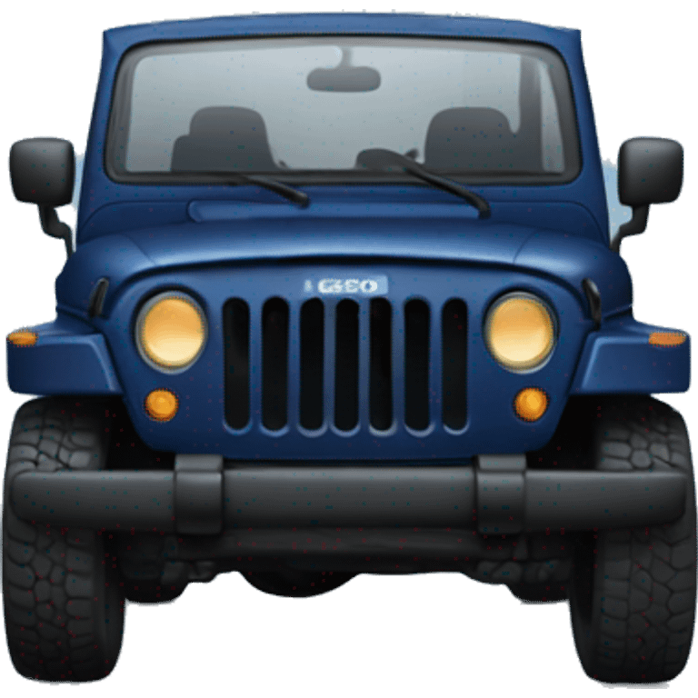 dark blue jeep emoji