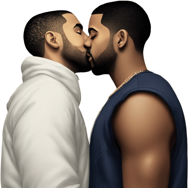 Drake kiss kendrick Lamar emoji