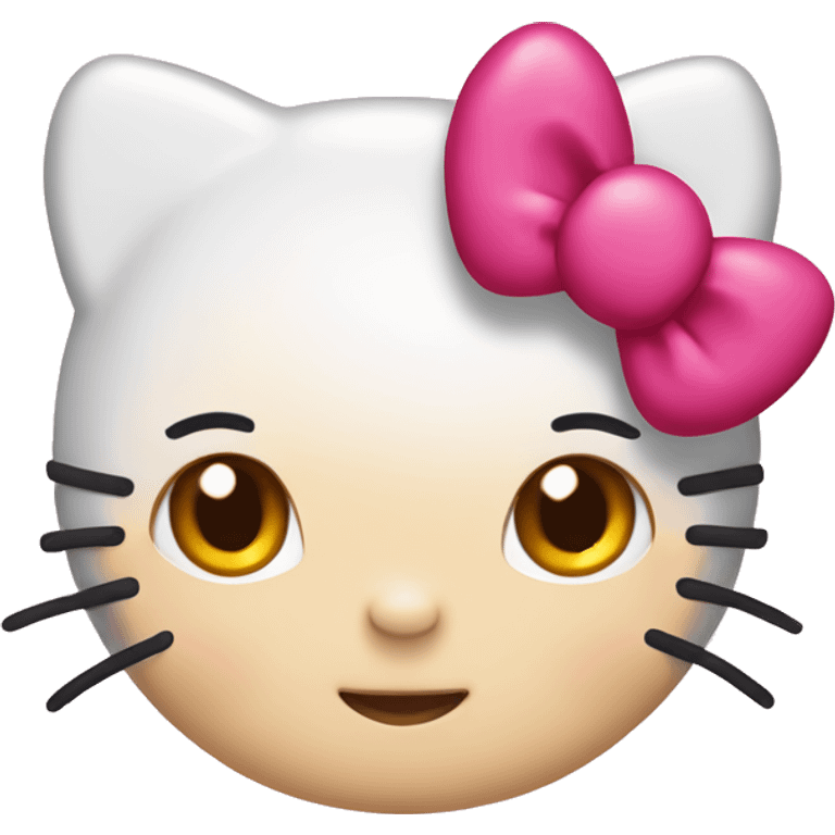 Hello kitty wearing a 2025 headband emoji