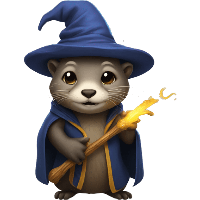 Otter wizard emoji