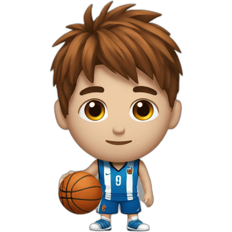 Messi as a basketball player emoji