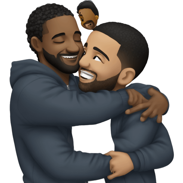 Drake hugging Kendrick Lamar  emoji