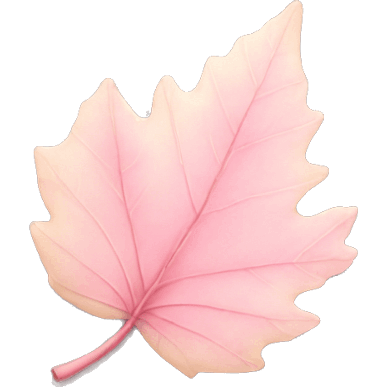 Light pink autumn leaf emoji