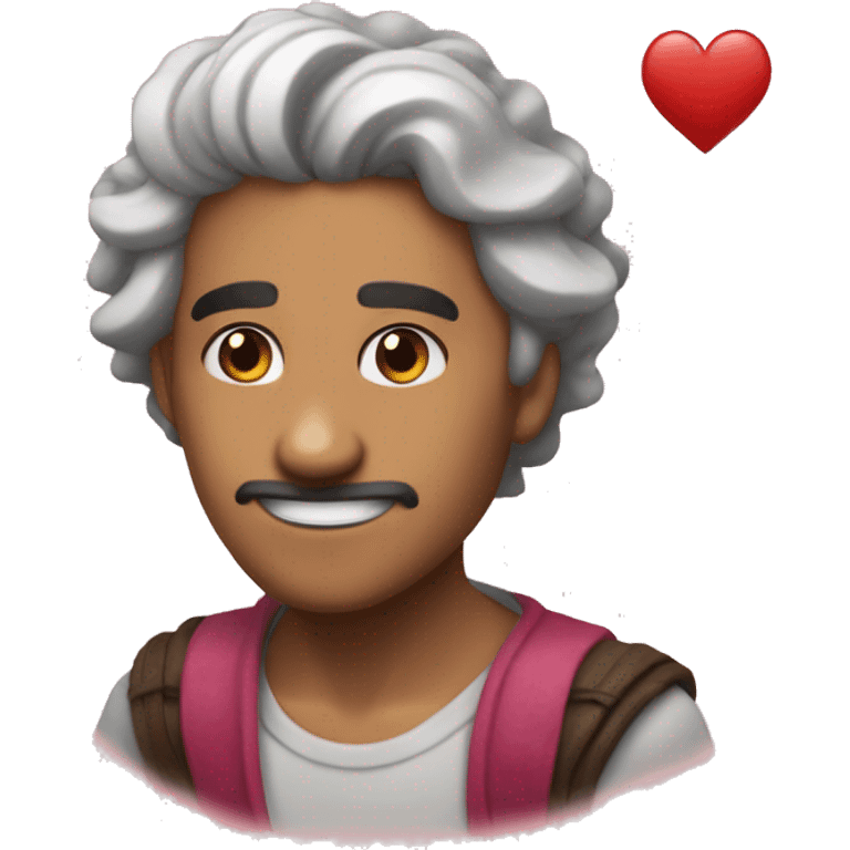 Corazon rosa palo emoji