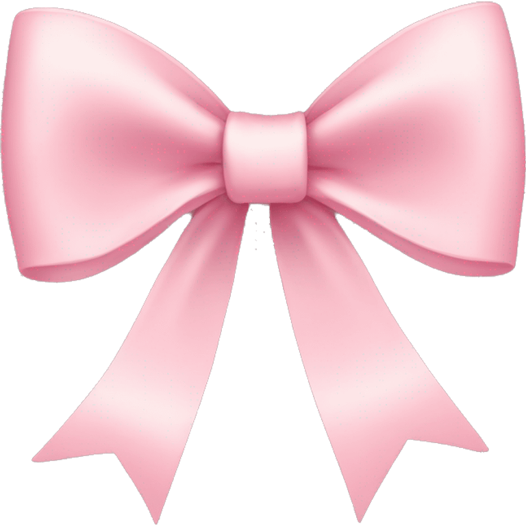 light pink ribbon bow emoji