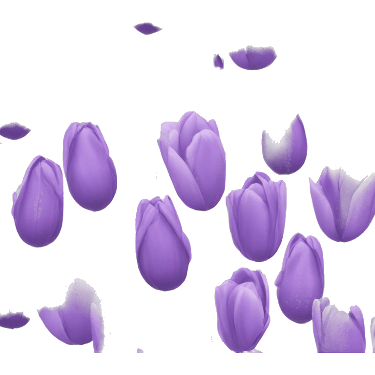 Lavender tulips emoji