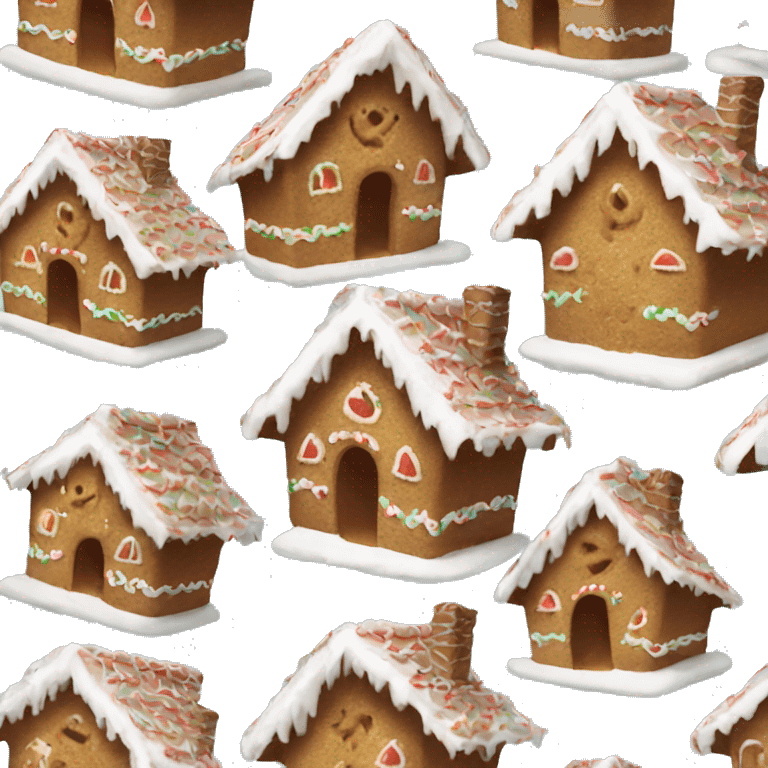 Gingerbread house christmas emoji