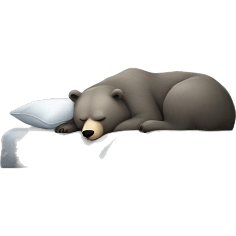 realistic-grey-bear-sleeping  emoji