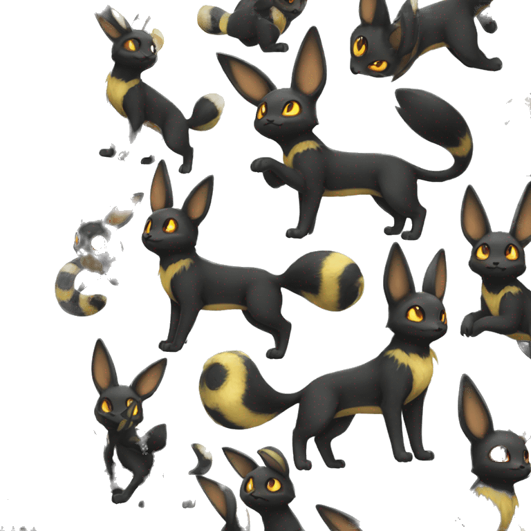 Umbreon full body emoji