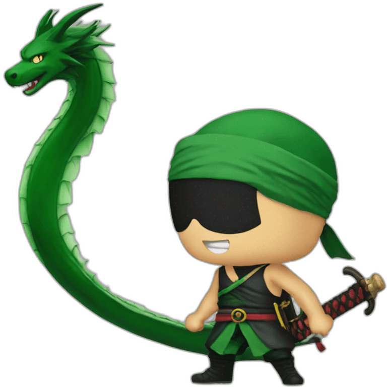 Zoro en dragon emoji