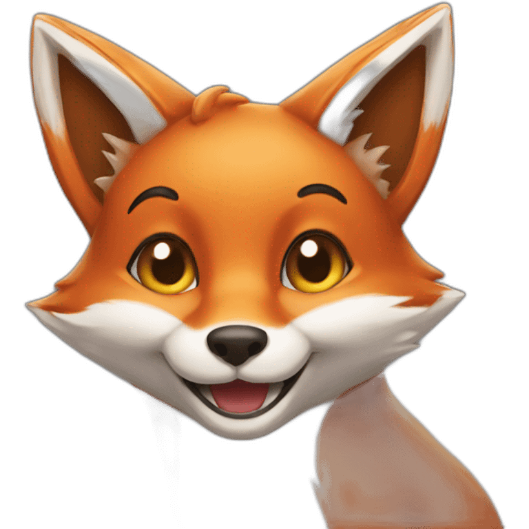 Fox smile emoji